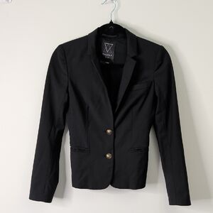 Talula Blazer | Button Up Black Blazer | Size 0